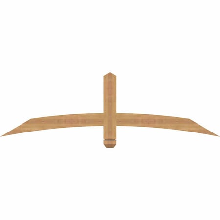 Ekena Millwork Bellingham Timber Gable Bracket, Western Red Cedar, 60"W x 17"H x 1 1/2"D x 3 1/2"F, 7/12 Pitch GBW060X17X0204BEL00SWR